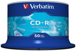 Płyty Verbatim CD-R Extra Protection cake box 50 szt.