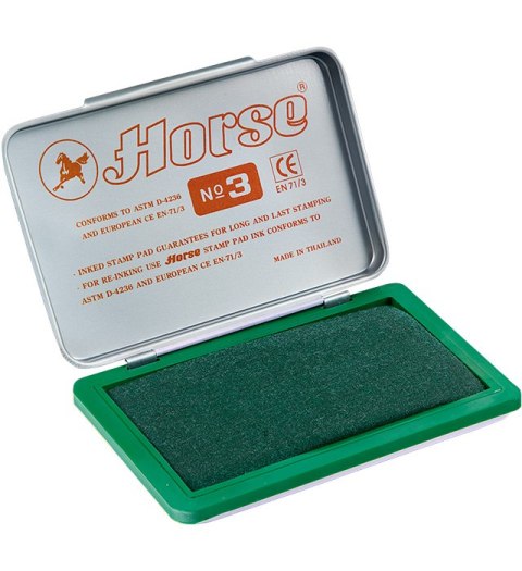 Poduszka do stempli HORSE 85X54mm zielona