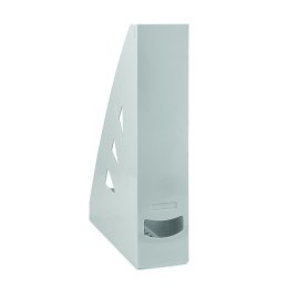 Pojemnik na dokumenty OFFICE PRODUCTS ażurowy SZARY 21215521-10 plastikowy stojący pojemnik na katalogii