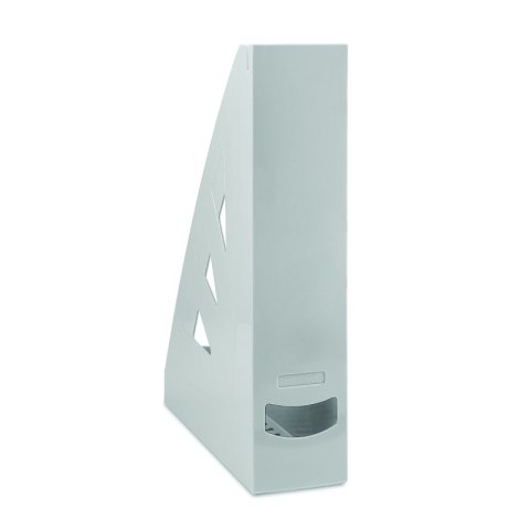 Pojemnik na dokumenty OFFICE PRODUCTS ażurowy SZARY 21215521-10 plastikowy stojący pojemnik na katalogii