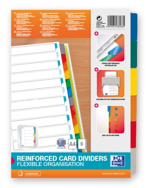 Przekładka ELBA/BANTEX A4 MYLAR kartonowe 6 stron 100204976