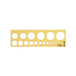SZABLON KREŚLARSKI MEMOBE byPRATEL do kreślenia okręgów 2-36mm MS101-00 EAN : 5903273509476