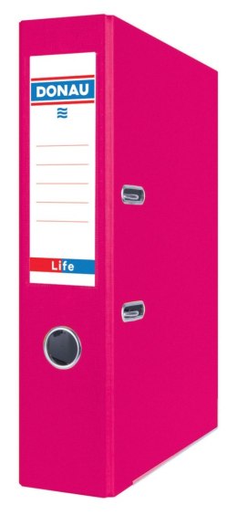 Segregator DONAU A4/75mm LIFE lakierowany RÓŻOWY NEON 3969001PL-30