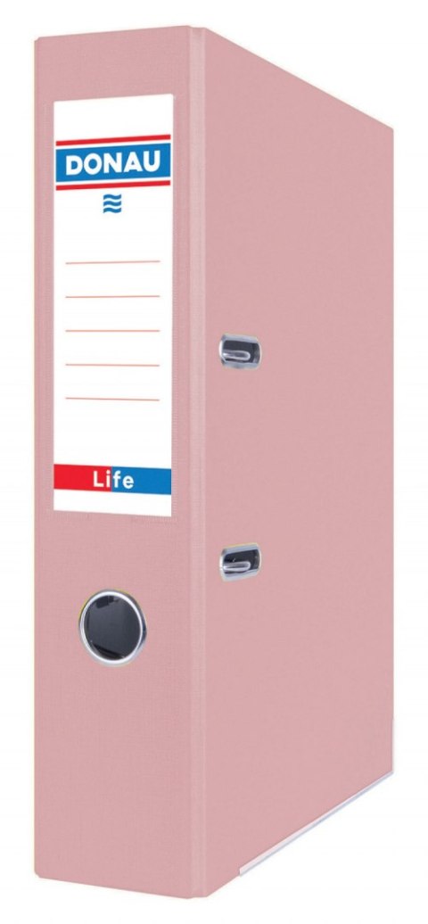 Segregator DONAU A4/75mm LIFE lakierowany RÓŻOWY PASTEL 3966001PL-30 EAN : 5901503610558