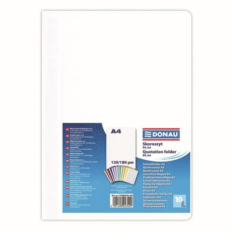 Skoroszyt DONAU A4 miękki 1702001PL-09 BIAŁY