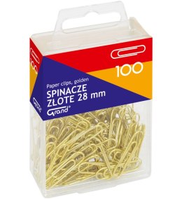 Spinacz 28mm GRAND ZŁOTY /100/ 110-1633