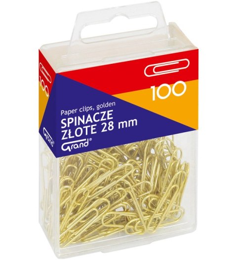 Spinacz 28mm GRAND ZŁOTY /100/ 110-1633