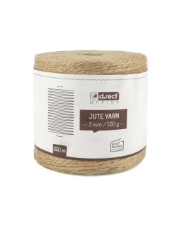 Sznurek JUTOWY D.RECT 500g 250m na szpuli 2mm 800011 EAN : 5902308725263