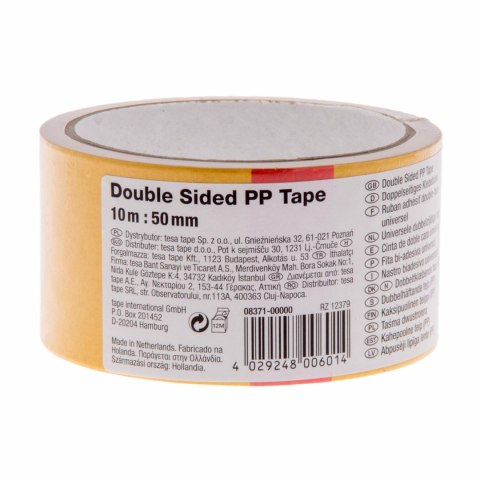 Taśma dwustronna TESA 50mm x 10m UNIWERSALNA 08371-00000-00 TS EAN : 4029248006014