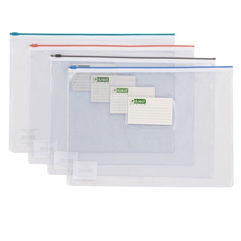 Teczka DELI D.RECT A4 na suwak ZIPP BAG 009076