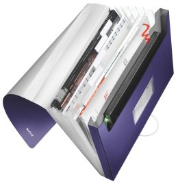 Teczka harmonijkowa Leitz Style 6 przegródkami tytanowy błękit