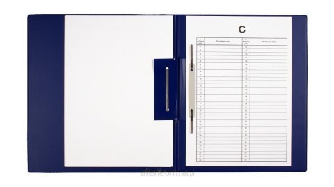 Teczka na akta osobowe BIURFOL A4/3cm z wąsem (B W) GRANATOWA TD-01-05
