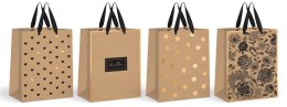 Torebka INTERDRUK 150g JUMBO33x46x10cm KRAFT GOLD