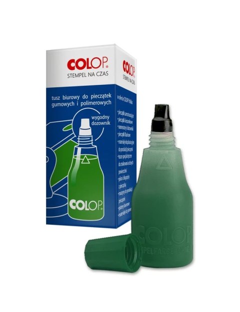 Tusz do pieczątek COLOP 25ml ZIELONY