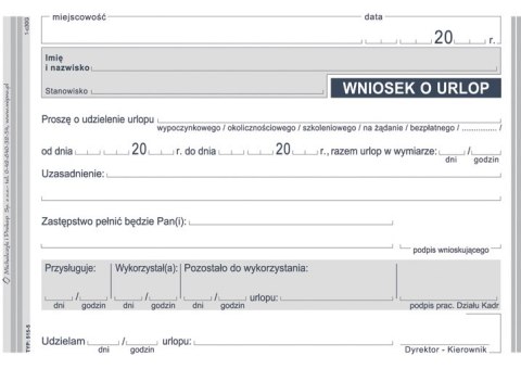WU Wniosek o urlop A6 Michalczyk i Prokop