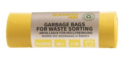 Worki na śmieci 60l /10/ DONAU ZÓŁTE ECO 22025423-06 EAN : 5901498125433
