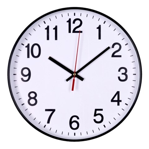ZEGAR ŚCIENNY OFFICE PRODUCTS 34cm CZARNY plastikowy 13223411-05 EAN : 5901503626856