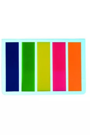 Zakładka indeksująca D.RECT DELI PET 45x12mm 5x25 009354