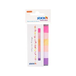 Zakładka indeksująca STICK 45x15mm 6 kolorów NEON SPRING 180k nr 21595