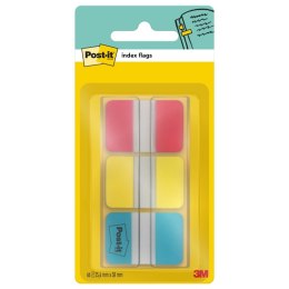 Zakładki indeksujące Post-it Strong 25,4 x 38 mm żółte, czerwone, niebieskie