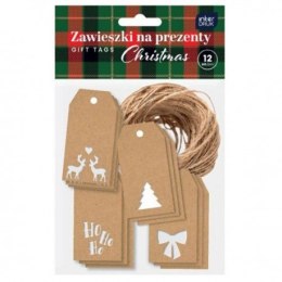 Zawieszki na prezenty kraft z wycięciem CHRISTMAS INTRDRUK EAN: 5902277354235