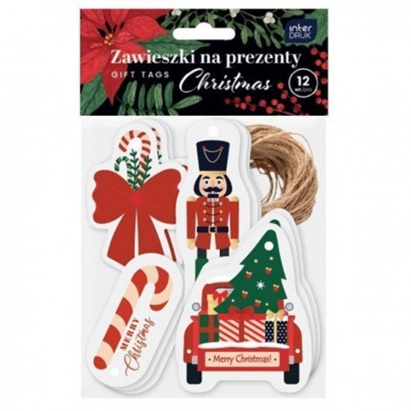Zawieszki na prezenty kształty CHRISTMAS INTRDRUK EAN: 5902277354259